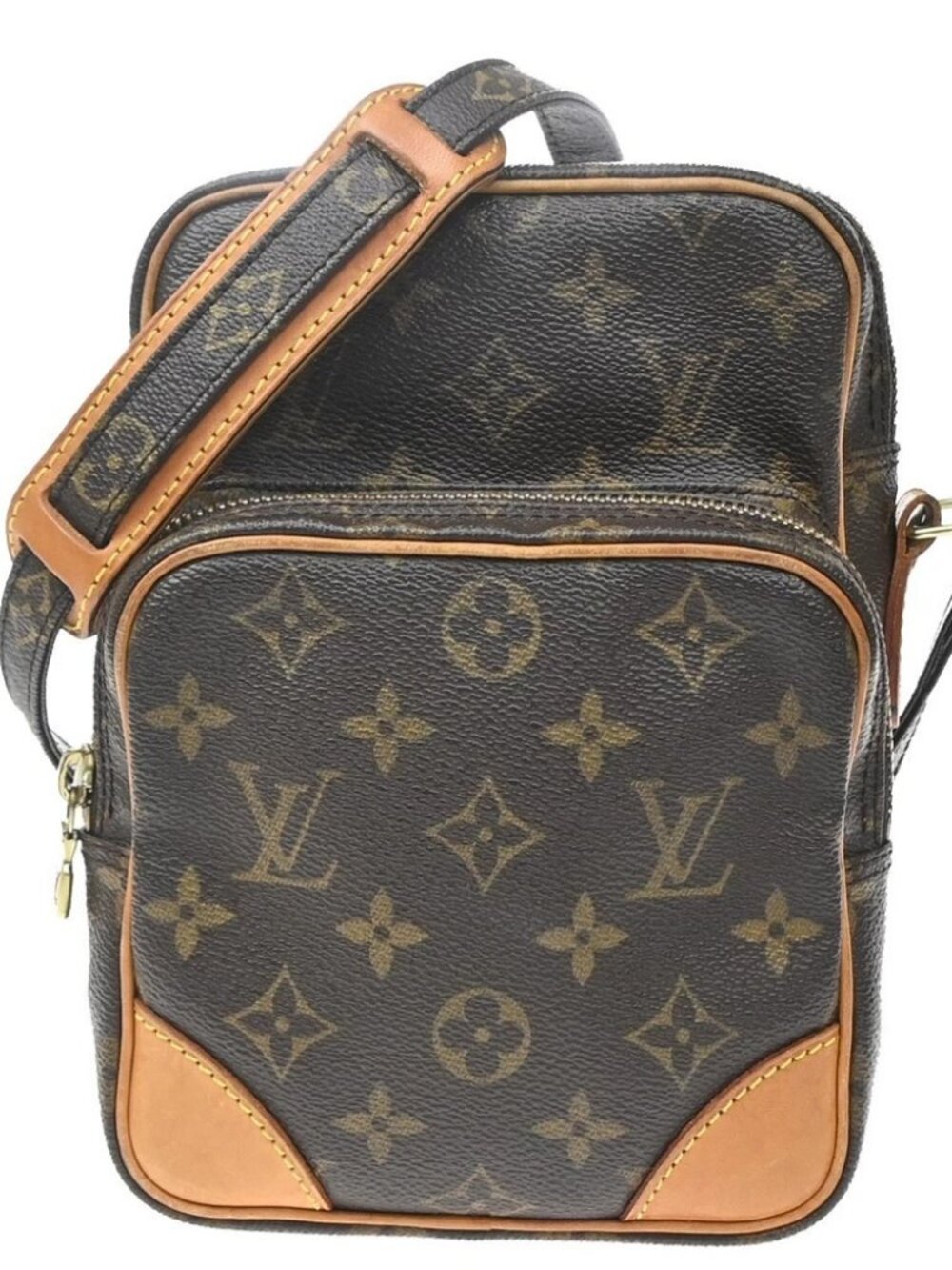 LOUIS VUITTON Amazon Crossbody Shoulder Bag Monogram Leather